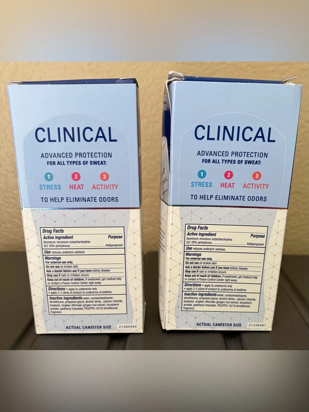 New Secret Clinical Clear Gel 2 Pack 2.6 oz | Stress Response + Completely Clean